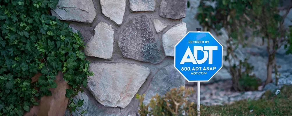 yard sign of ADT