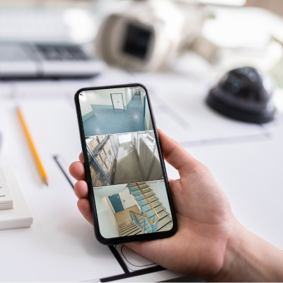 Ithaca security camera feed on cell phone